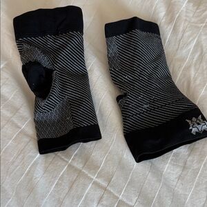 Black and Gray Compression Sleeves